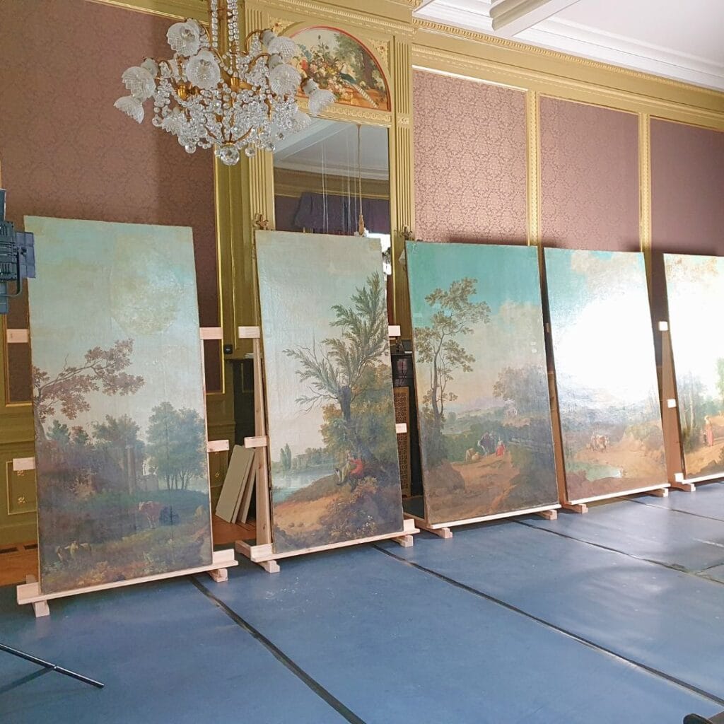 restauratie van grote monumentale wandschilderingen kunstrestauratie en kunstrestaurator atelier iddi schilderijenrestaurateur