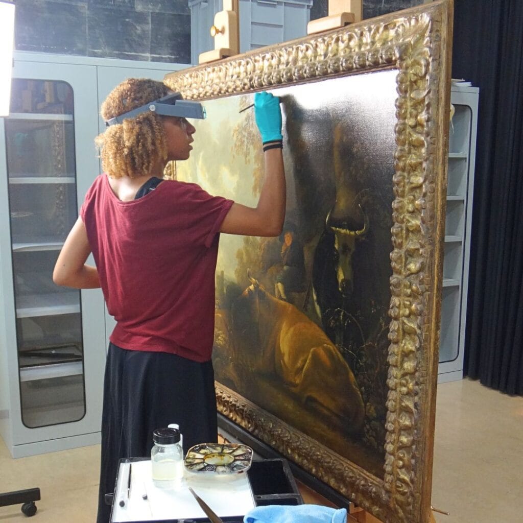 Restauratie van oude meesters en impressionistische kunst kunstrestauratie en kunstrestaurator atelier kunstrestaurator schilderijenrestaurateur restaurator atelier Iddi